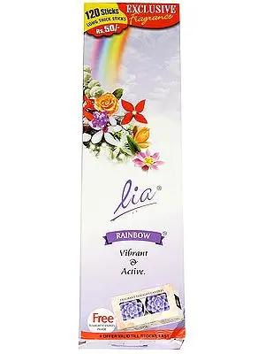 Lia Rainbow (Vibrant & Active): Incense Sticks (240 Sticks)