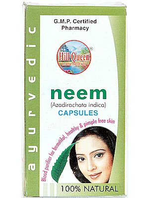 Neem Azadirachata Indica Capsules (Blood Purifier for Beautiful, Healthy & Pimple Free Skin)