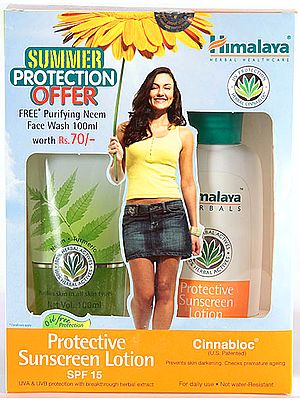 Protective Sunscreen Lotion SPF 15 (With Free Purifying Neem Face Wash 100ml)