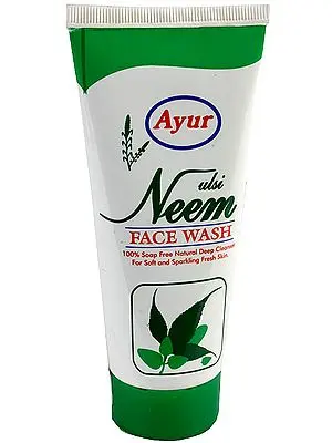 Tulsi Neem Face Wash - 100% Soap Free Natural Deep Cleanser (For Soft and Sparkling Fresh Skin)