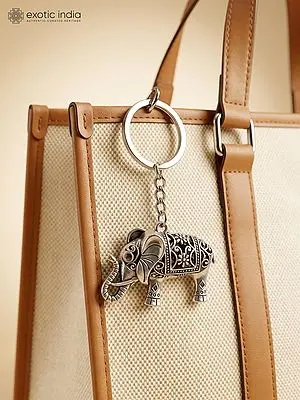 Royal Elephant Keychain
