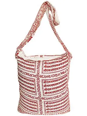 Shoulder Jhola Bag with Sri Ram Nama Mantra