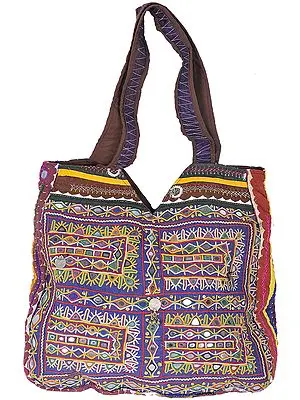 Shopper Bag from Kutch with Antique Rabari Embroidery
