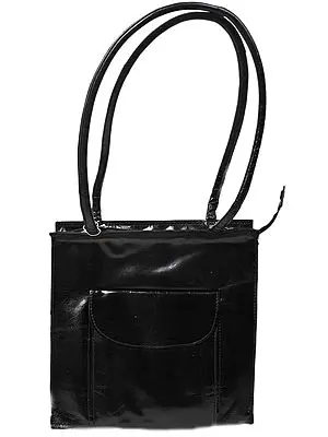 Black Shantiniketan Double-Handled Bag