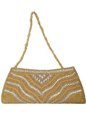 Clutch Bag with Zardozi Embroidered Beads