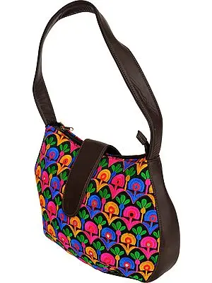 Multicolor Embroidered Handbag from Jaipur