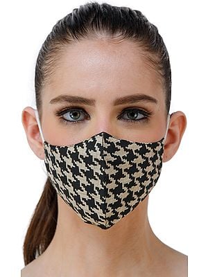 Two Ply Fashion Mask from Jharkhand with Block Printed Pattern