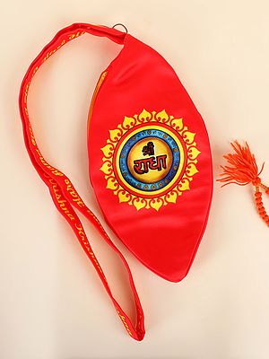 Shri Radha Krishna Mandli Polycotton Printed Gaumukhi Mala Japa Bag for Mantra Jaap & Meditation