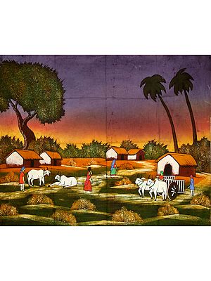 A Typical Indian Village Scene