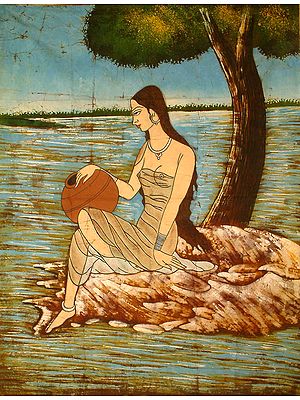 An Early Morning Bath at the River