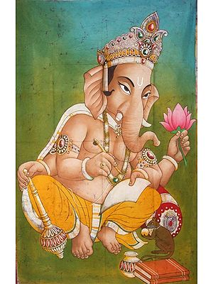 Ganesha Scripting the Mahabharata