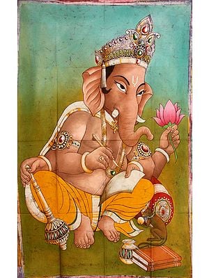 Ganesha Scripting the Mahabharata