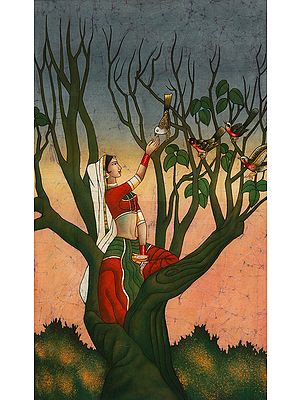 Maiden Feeding Birds