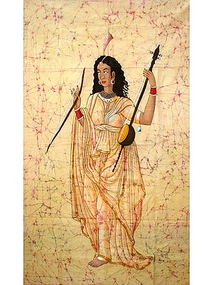 Woman Playing a Sarangi