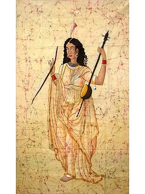 Woman Playing a Sarangi