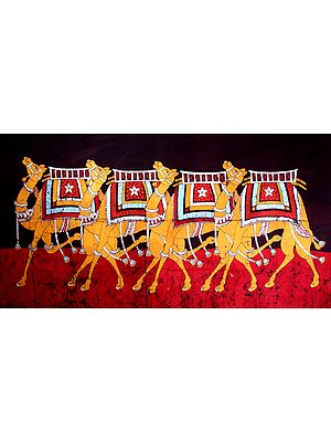 Rajasthani Decorated Camels