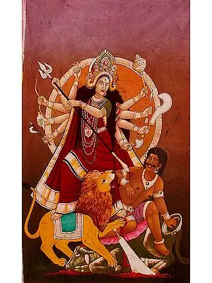 Ten-Armed Durga Killing Demon Mahisha