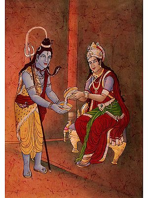 Devi Annapurna Feeds Siva