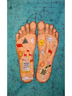 The Lotus Footprints of Srimati Radharani