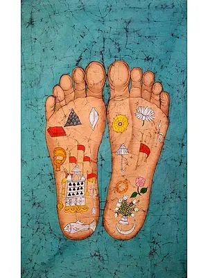 The Lotus Footprints of Srimati Radharani