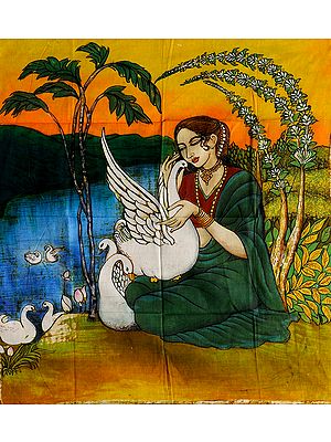 Lady with Swan
