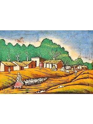 A Typical Indian Village Scene