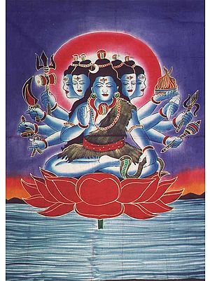 Five-Headed, Ten-Armed Form of Shiva