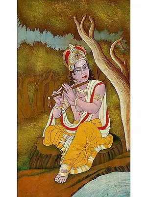 Fluting Krishna