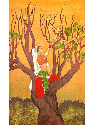 Maiden Feeding Birds