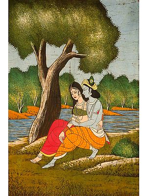 Radha Krishna on the Banks of the Yamuna