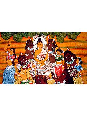 The Temptation Of Buddha by Mara