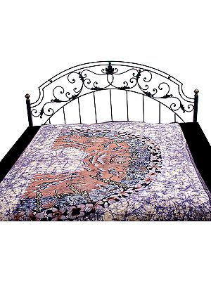 Batik Single-Bed Bedspread with Printed Natural Habitat