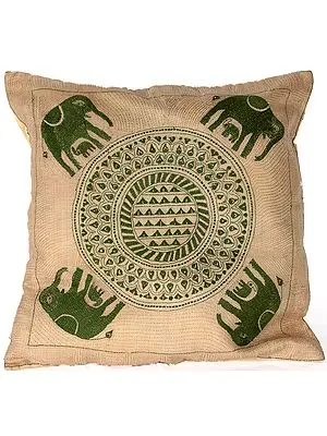 Kantha Embroidered Elephants by Hand