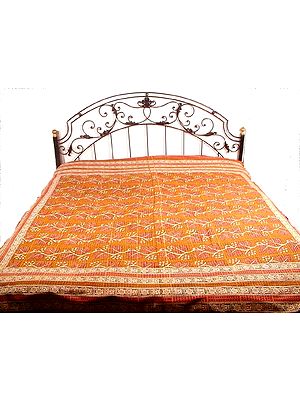 Block-Printed Bedspread from Rajasthan