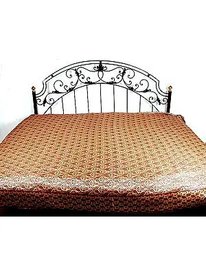 Double-Sided Himroo Bedspread