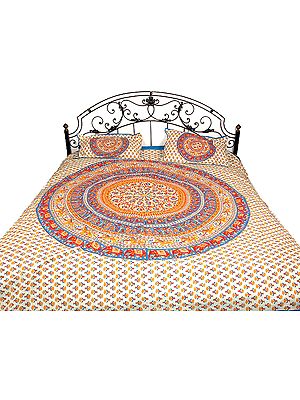 Printed Camel & Mandala Bedspread
