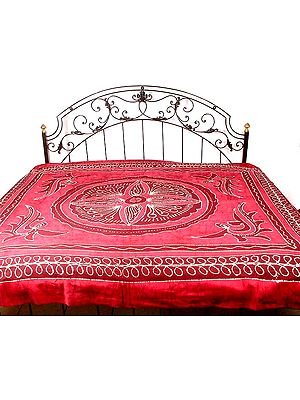 Mauve Batik Bedspread