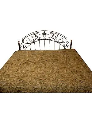 Pure Wool Jamawar Bedspread