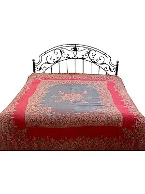 Pure Wool Jamawar Bedspread