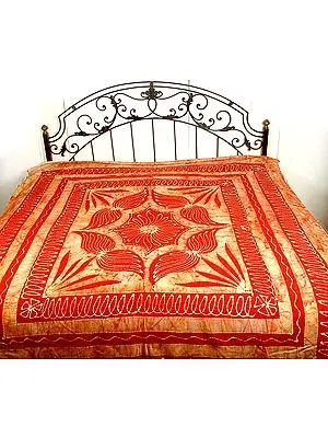 Red Batik Bedspread