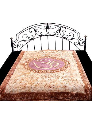 Single-Bed Om Batik Bedspread