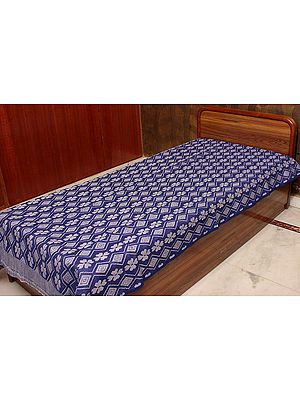 Blue Single-Bed Bedspread from Coimbatore