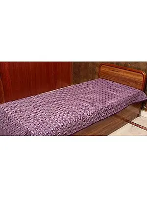 Purple Single-Bed Bedspread from Coimbatore