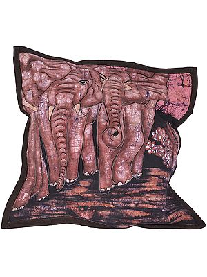 Herd of Elephants Batik Cushion Covers