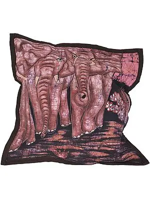Herd of Elephants Batik Cushion Covers