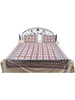 Bedspread from Pilkhuwa with Printed Flowers All-Over
