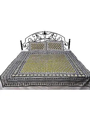 Bedspread from Pilkhuwa with Printed Flowers All-Over