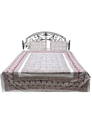Bedspread from Pilkhuwa with Printed Flowers All-Over