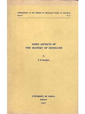 Some Aspects of the History of Hinduism (An Old and Rare Book)