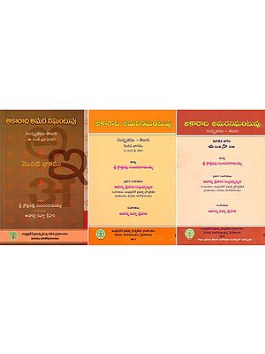 అకారాది అమర నిఘంటువు- Akaradhi Amara Dictionary: Sanskrit-Telugu (Set of 3 Volumes in Telugu)